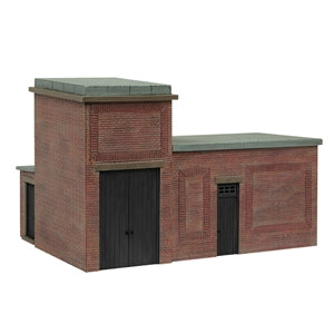 Bachmann Scenecraft 44-0181B Lineside Brick Substation Black - Chester Model Centre