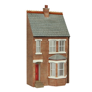 Bachmann Scenecraft 44-0214R Low Relief Right Hand Bay Terrace Red - Chester Model Centre