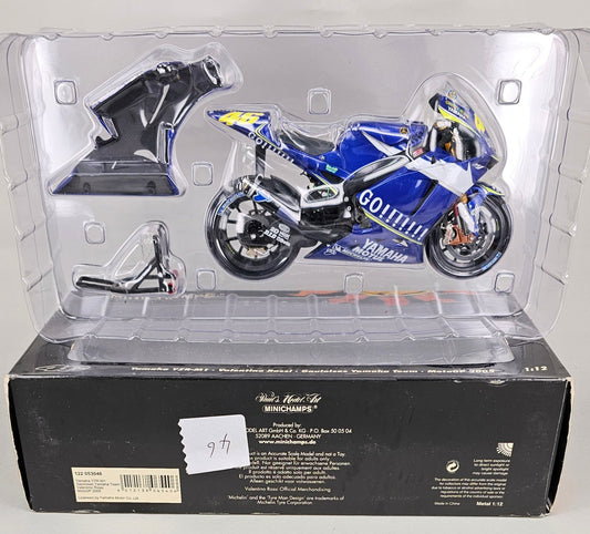 MINICHAMPS 122 053046 - 1/12 Scale Die-Cast YAMAHA YZR-M1 Valentino Rossi Gauloises Yamaha Team MotoGP 2005 - Chester Model Centre