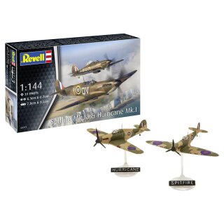 Revell 63771 1:144 Spitfire Mk.IA & Hurricane Mk.I - Chester Model Centre