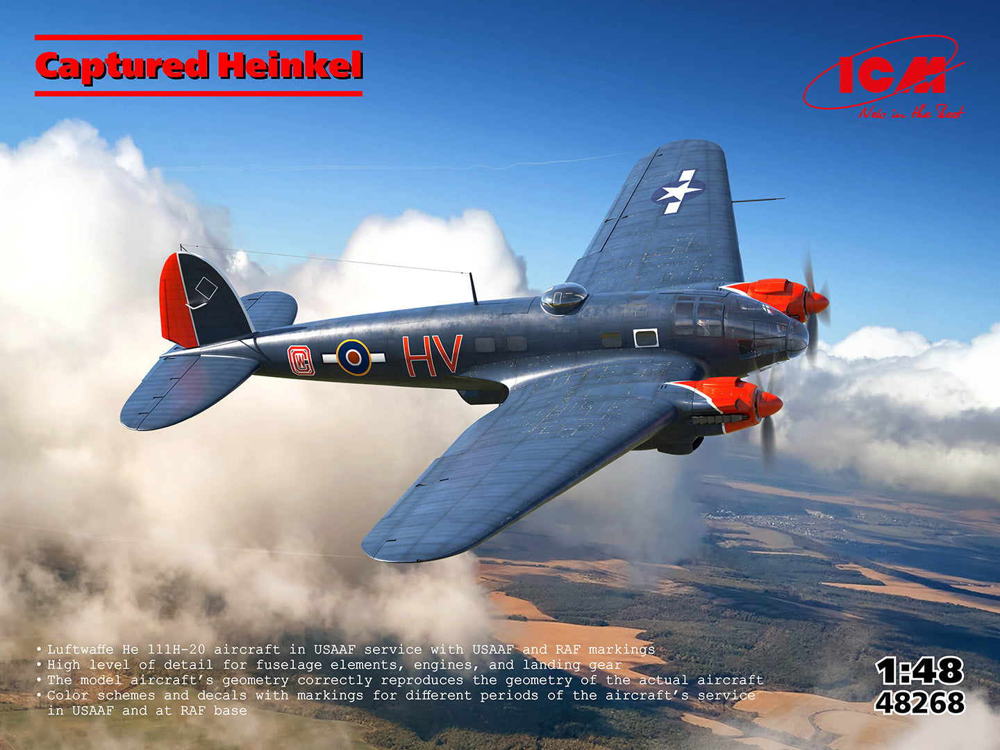 ICM 48268 1:48 Captured Heinkel - Chester Model Centre