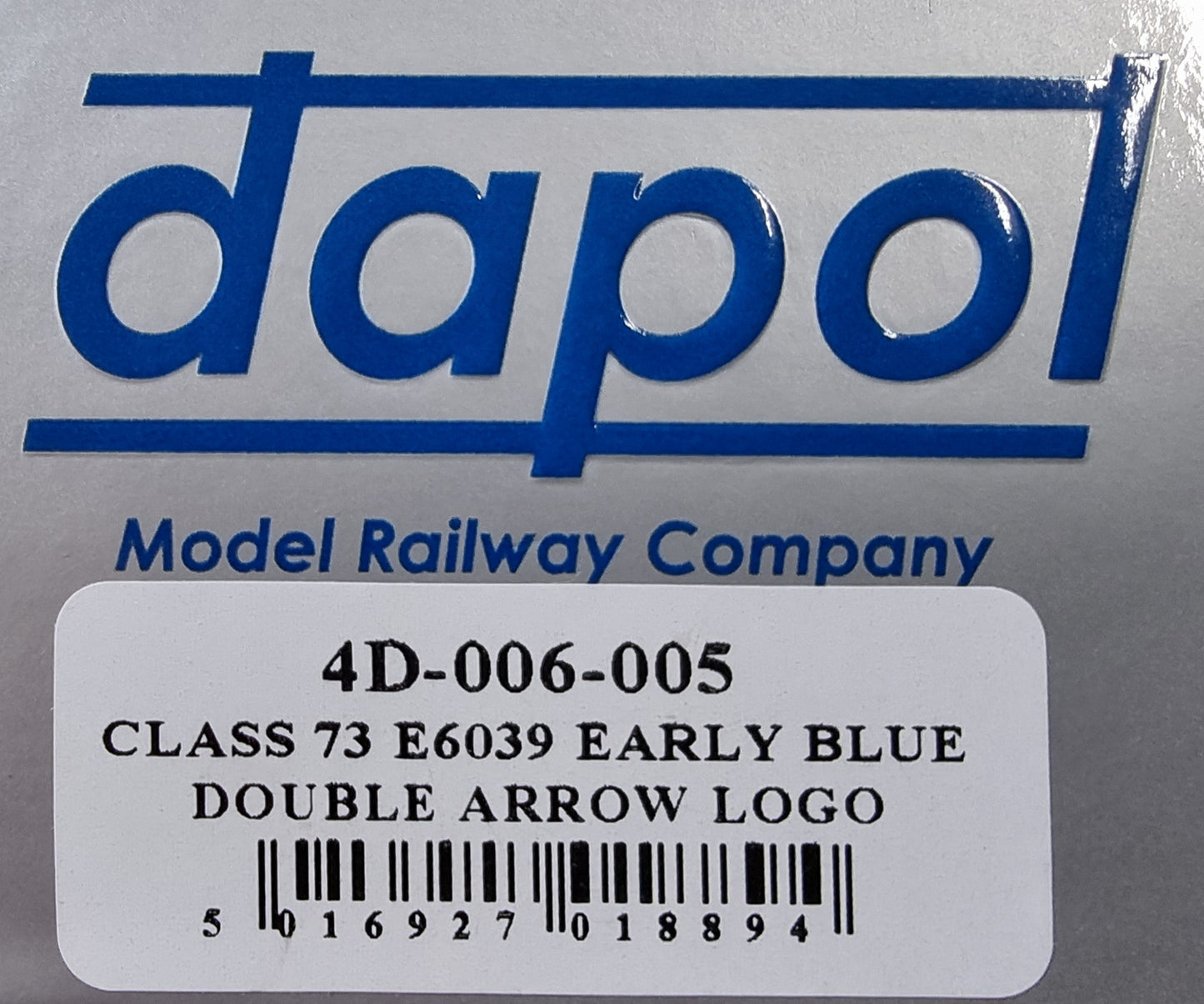 Dapol 4D-006-005 Class 73 E6039 Early Blue Double Arrow Logo - Chester Model Centre