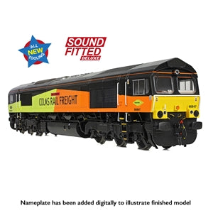 Bachmann 50-004SFX Class 66/8 66850 'Terry Baker' Colas Rail Freight - Sound Fitted Deluxe Model (Copy) - Chester Model Centre