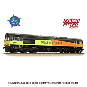 Bachmann 50-004SFX Class 66/8 66850 'Terry Baker' Colas Rail Freight - Sound Fitted Deluxe Model (Copy) - Chester Model Centre
