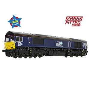 BACHMANN 50-009SFX Class 66/3 (66304) DRS Compass (Revised Small Logo) - Era 9 (Sound Fitted - Deluxe Version) - Chester Model Centre