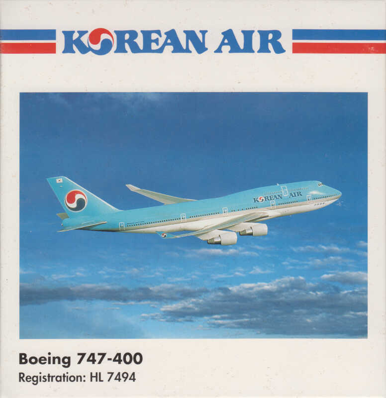 Herpa Wings 1:500 Korean Air Boeing 747-400 500890 - Chester Model Centre