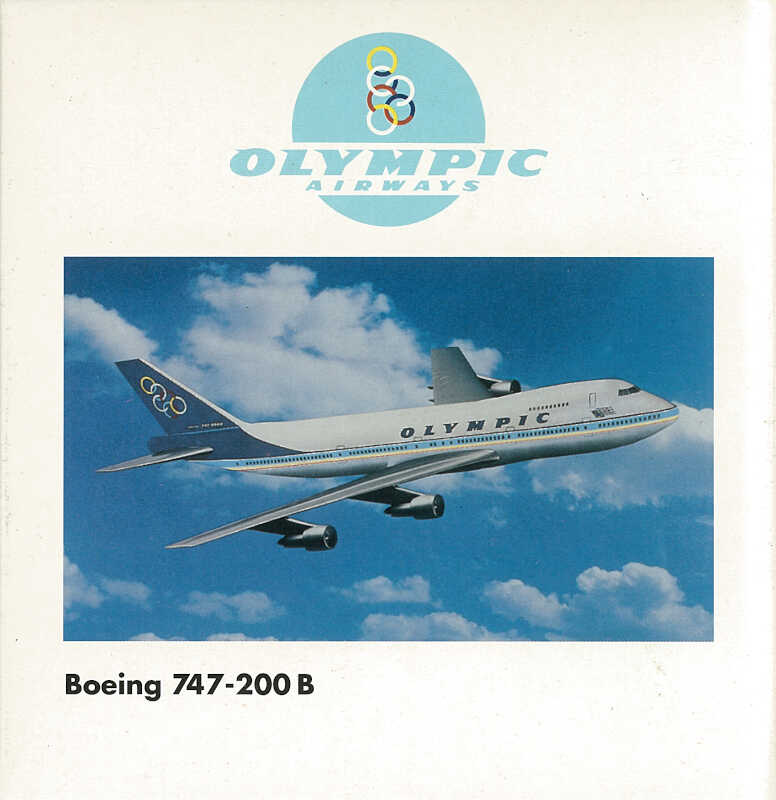 Herpa Wings 1:500 Olympic Airways Boeing 747-200B 502405 - Chester Model Centre