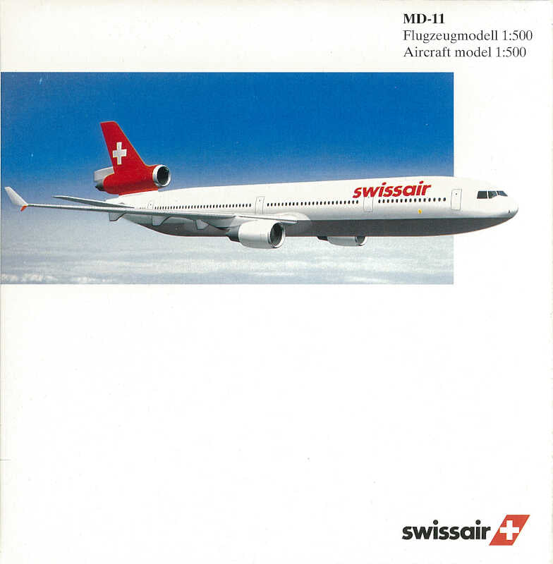 Herpa Wings 503365 Swissair MD-11 (1:500) - Chester Model Centre