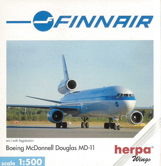 Herpa Wings 503488 Finnair Boeing McDonnell Douglas MD-11 (1:500) - Chester Model Centre