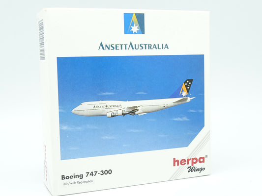 Herpa Wings 1:500 Ansett Australia Boeing 747-300 503921 - Chester Model Centre