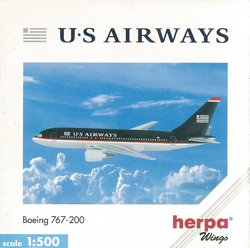 Herpa Wings 504317 U.S Airways Boeing 767-200 (1:500) - Chester Model Centre