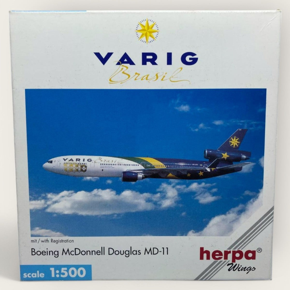 Herpa Wings 512794 Varig Brasil Boeing McDonnell Douglas MD-11 (1:500) - Chester Model Centre