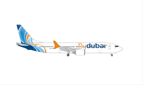 Herpa Boeing 737 Max 9 Fly Dubai A6-FNB (1:500) - Chester Model Centre