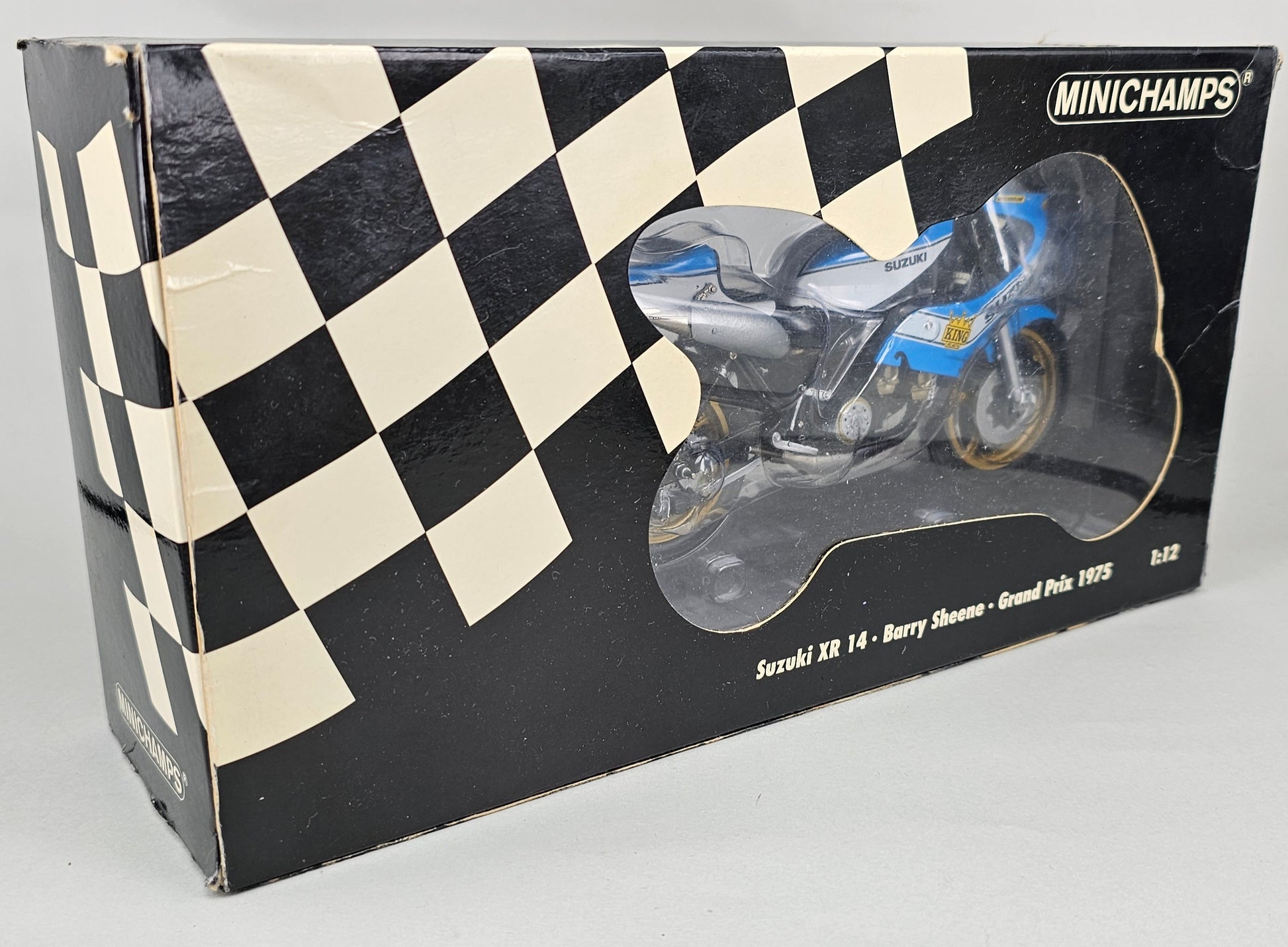 MINICHAMPS 122 760007 1/12 Scale Die-Cast SUZUKI XR14 Barry Sheene Grand Prix 1975 - Chester Model Centre