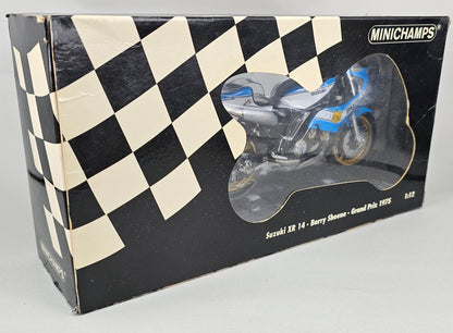 MINICHAMPS 122 760007 1/12 Scale Die-Cast SUZUKI XR14 Barry Sheene Grand Prix 1975 - Chester Model Centre