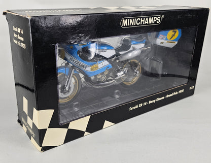 MINICHAMPS 122 760007 1/12 Scale Die-Cast SUZUKI XR14 Barry Sheene Grand Prix 1975 - Chester Model Centre