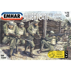 EM7209 1:72 American WWI Infantry Doughboys - Chester Model Centre