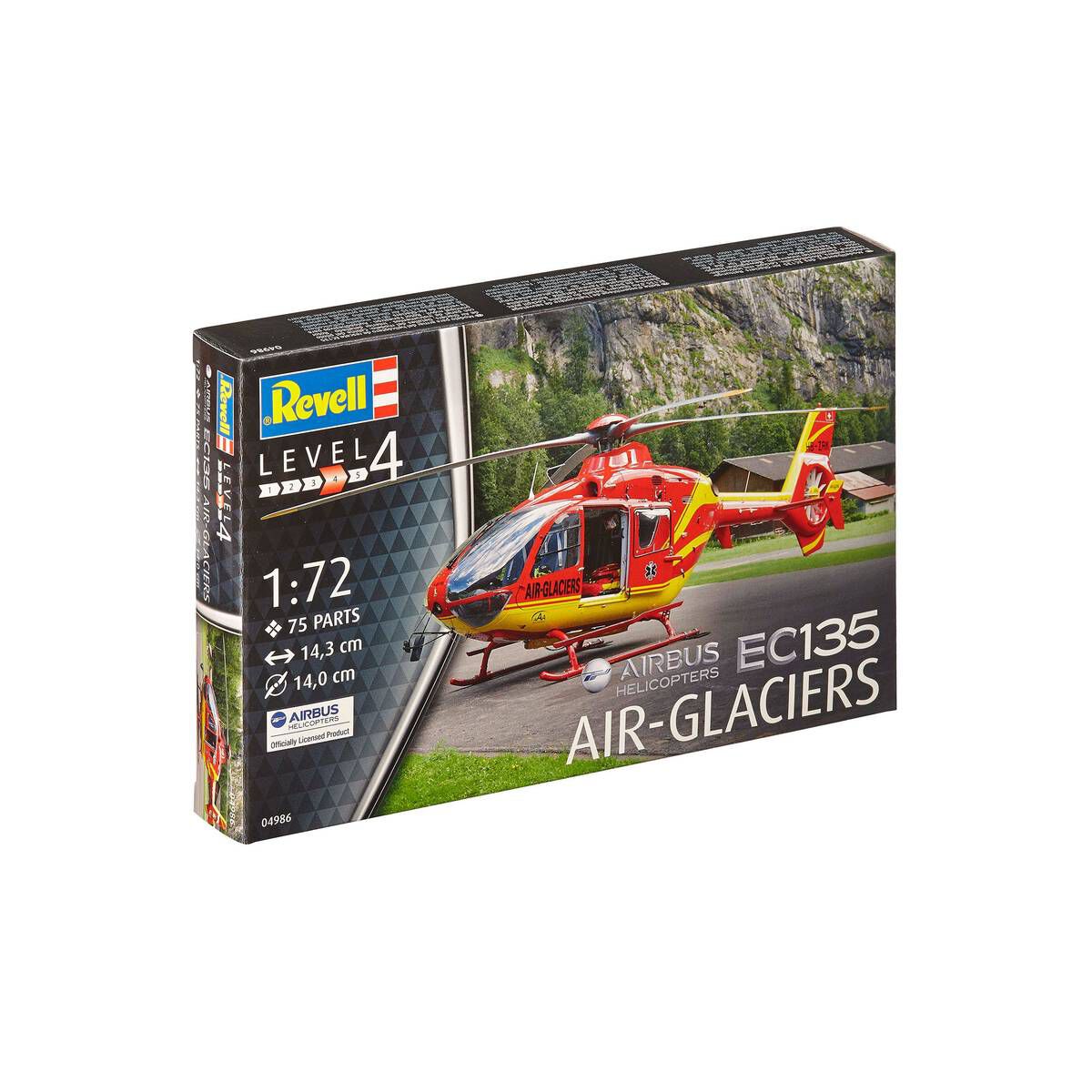 Revell 1:72 scale EC135 Airbus Helicopters / Air Glaciers model kit. - Chester Model Centre