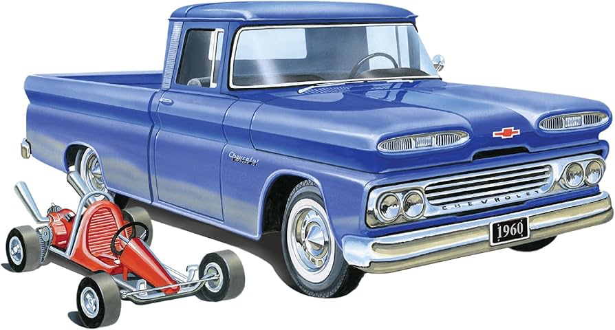 AMT 1:25 1960 Chevrolet Custom Fleetside Pickup Truck - Chester Model Centre