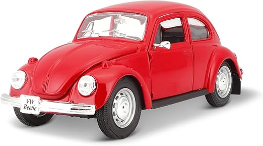 MAISTO #31926 1/24 Scale Die-Cast Volkswagen Beetle Model Car - Red - Chester Model Centre