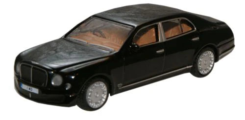 Oxford Diecast Royal Ebony Bentley Mulsanne - 1:76 Scale - Chester Model Centre