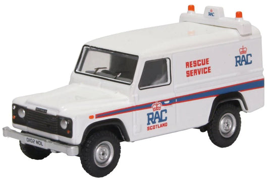 Oxford Diecast Emergency Land Rover Defender LWB Hard Back RAC - Chester Model Centre