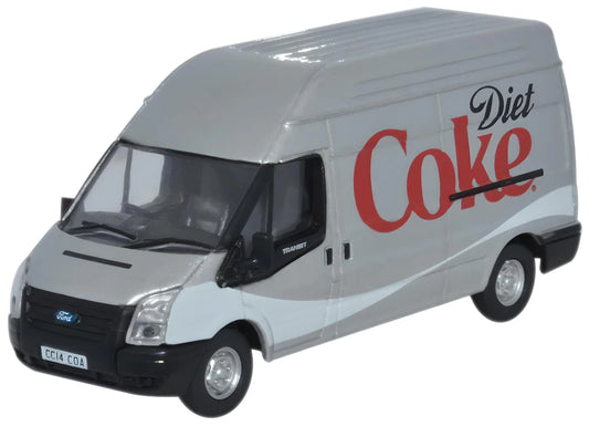 Oxford Diecast Ford Transit LWB High Roof Diet Coke - 1:76 Scale - Chester Model Centre