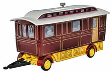 Oxford Diecast 76SCV001 Showmans Caravan Maroon - 1:72 Scale - Chester Model Centre