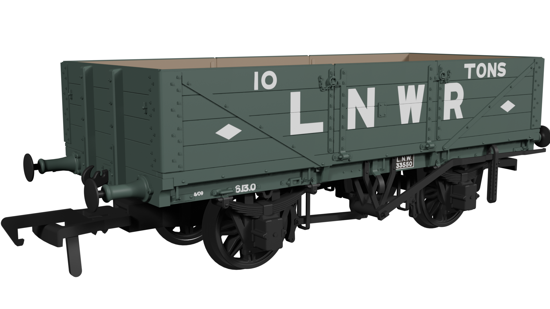 Rapido LNWR D84 4-Plank Open – No.33550 LNWR Diamonds - Chester Model Centre