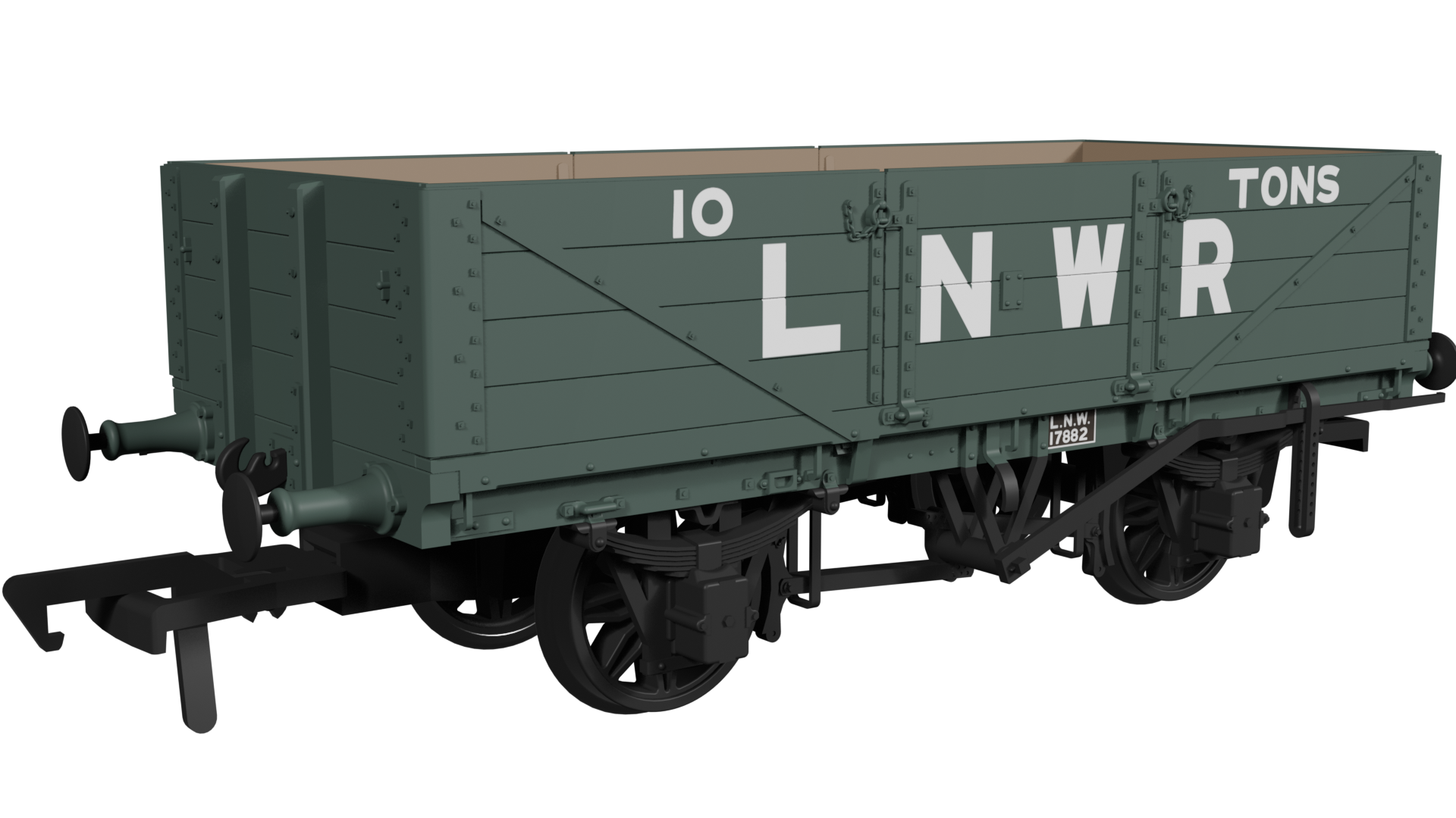 Rapido LNWR D84 4-Plank Open – No.17882 LNWR Grey - Chester Model Centre