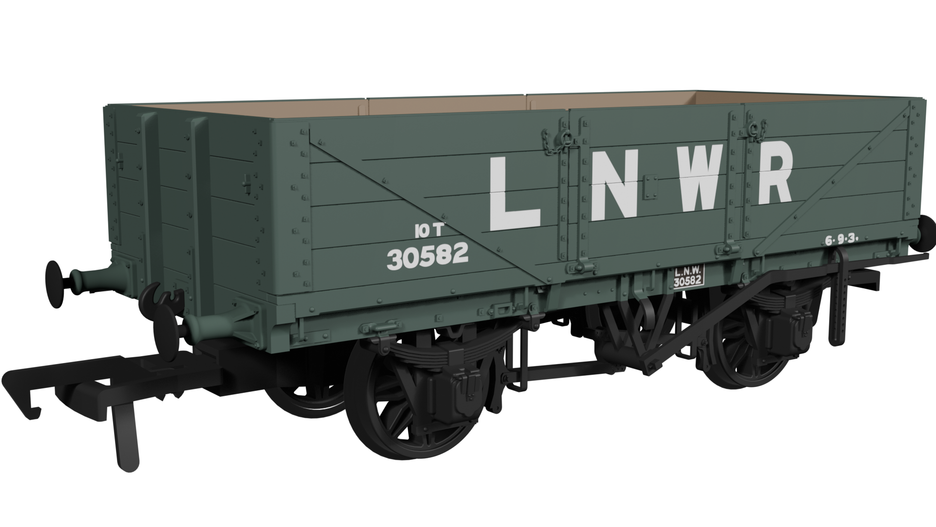 Rapido LNWR D84 4-Plank Open – No.30582 LNWR Grey - Chester Model Centre