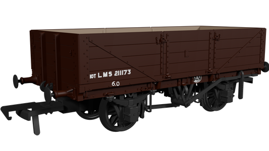 Rapido  LNWR D84 4-Plank Open – No.211173 LMS Bauxite (post-1936) - Chester Model Centre