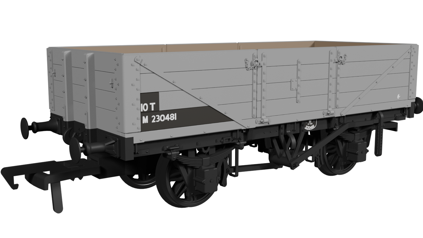 Rapido LNWR D84 4-Plank Open – No.M230481 BR Grey - Chester Model Centre