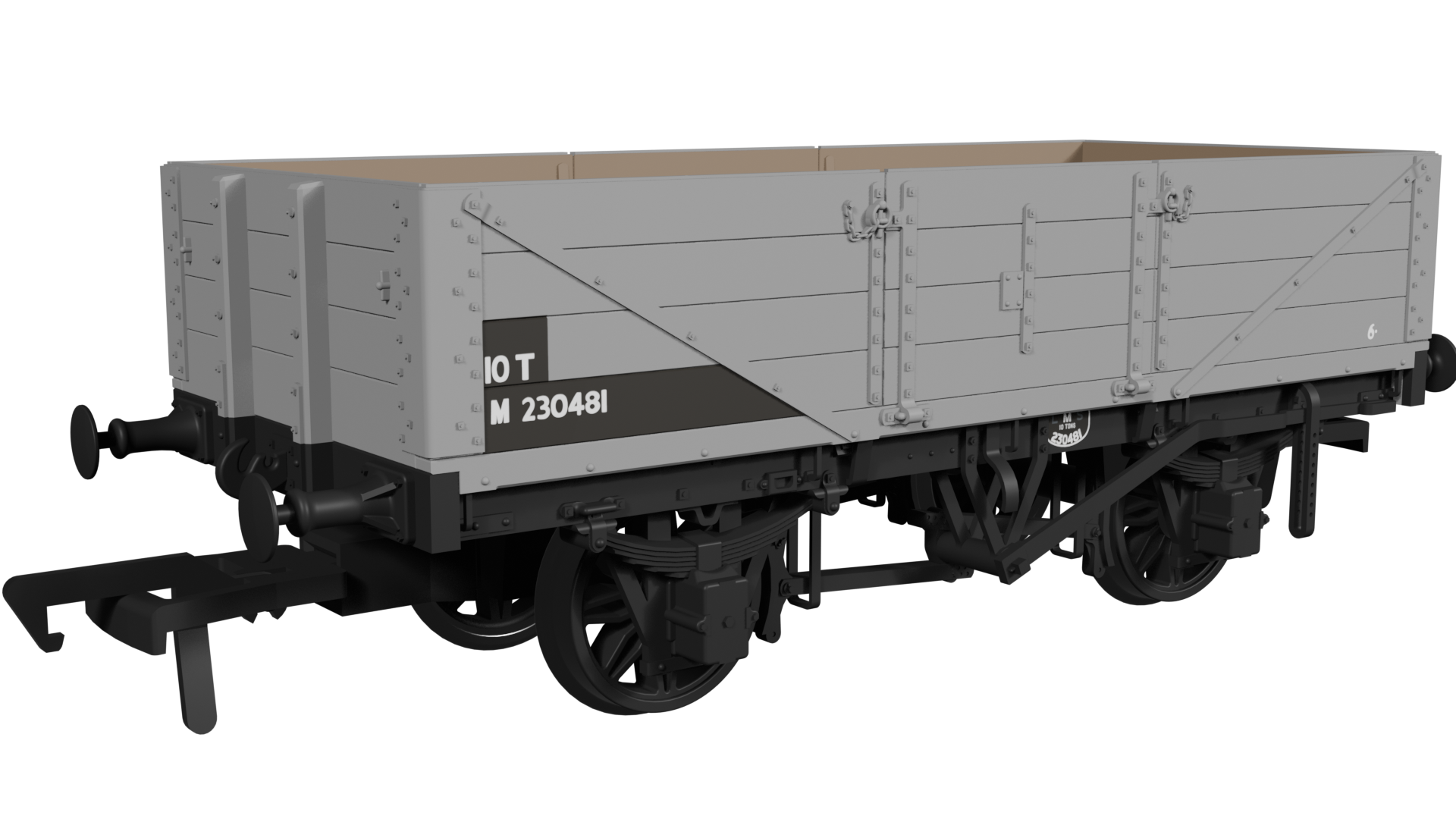 Rapido LNWR D84 4-Plank Open – No.M230481 BR Grey - Chester Model Centre