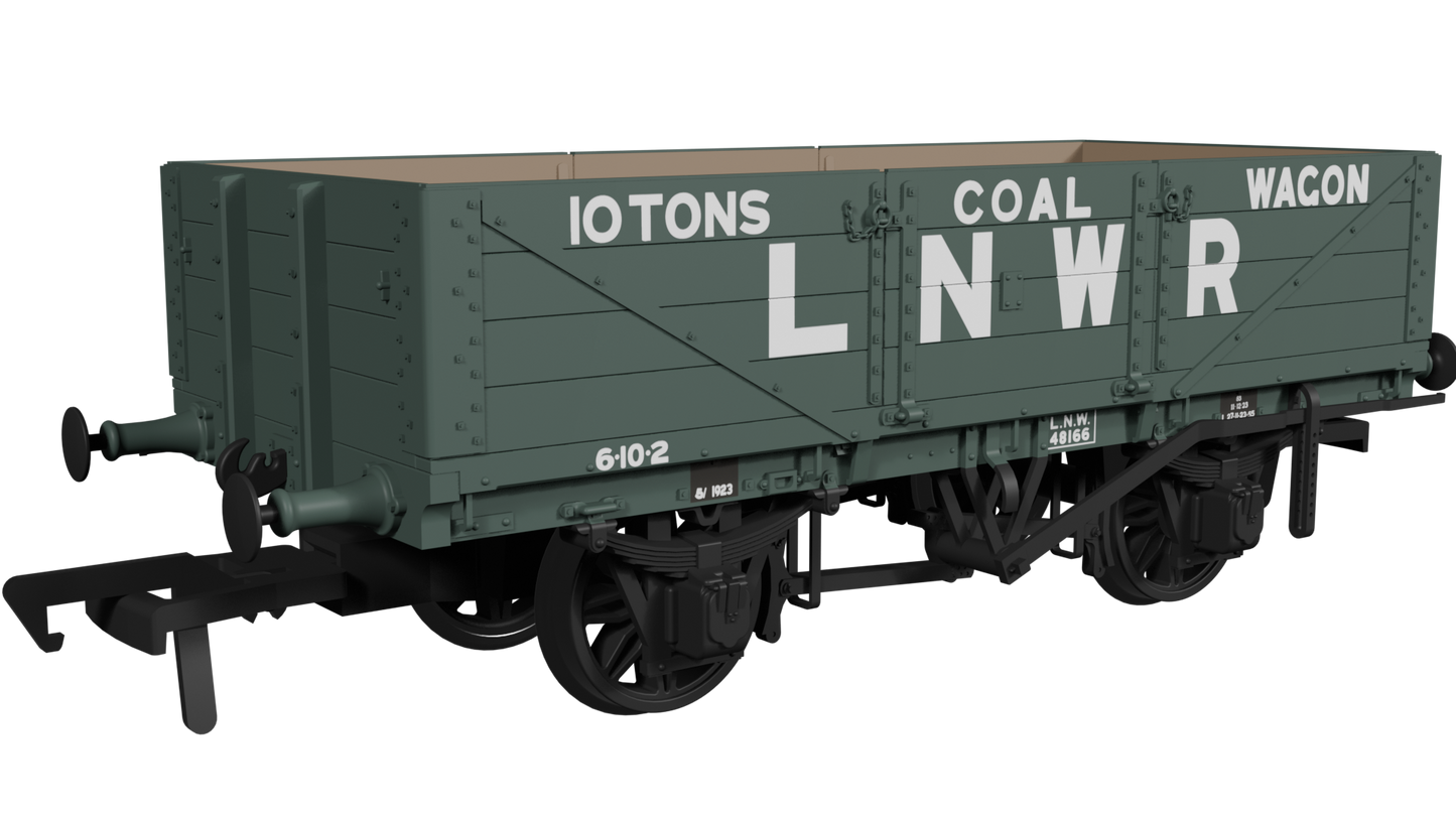 Rapido LNWR D90 4-Plank Open – No.48166 LNWR Loco Coal - Chester Model Centre