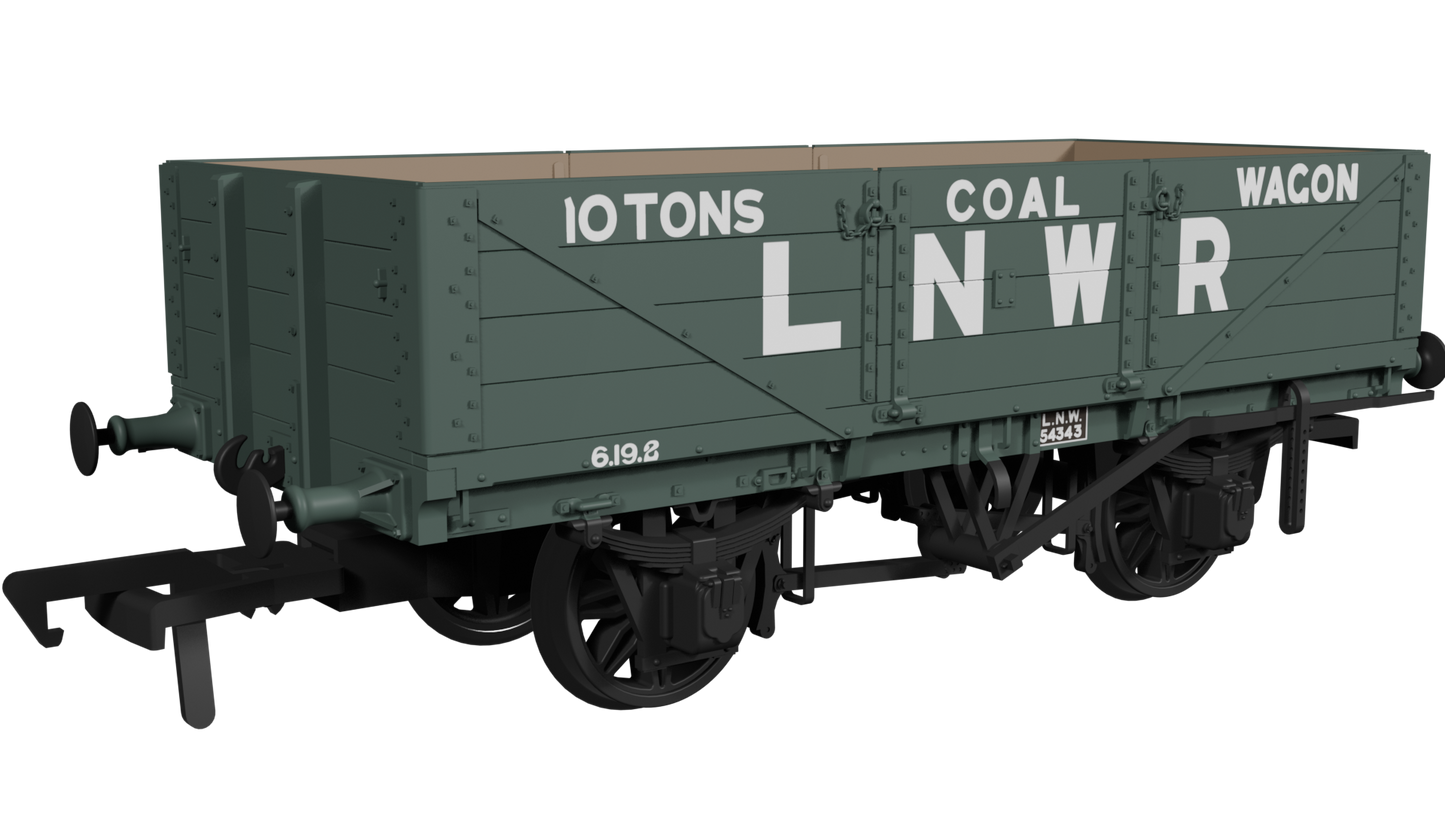 Rapido LNWR D90 4-Plank Open – No.54343 LNWR Loco Coal - Chester Model Centre
