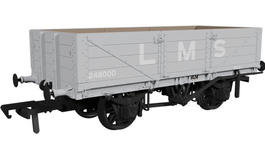 Rapido LNWR D90 4-Plank Open – No.248000 LMS Grey (pre-1936) - Chester Model Centre