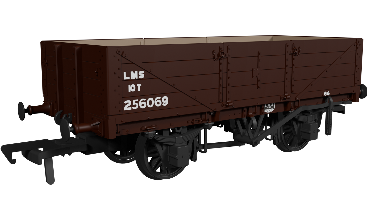 Rapido LNWR D90 4-Plank Open – No.256069 LMS Bauxite (post-1936) - Chester Model Centre