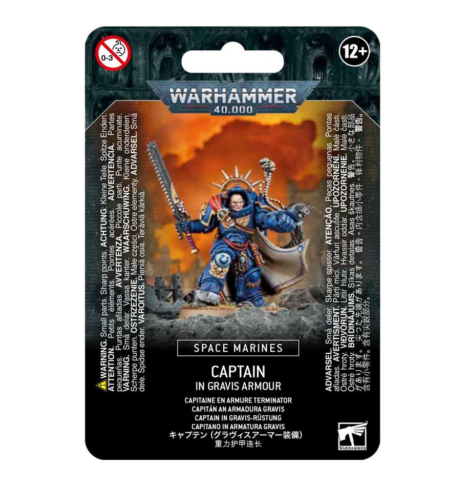 Space Marines Captain in Gravis Armour - Chester Model Centre