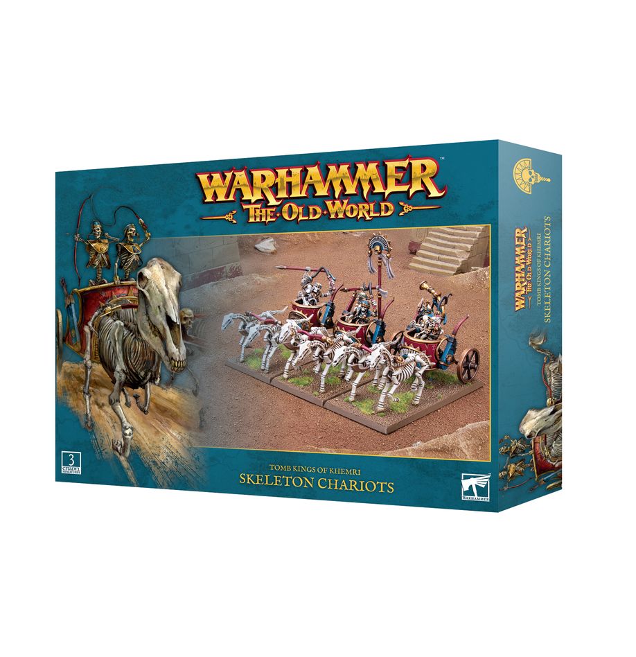 Warhammer Old World Tomb Kings Skeleton Chariots PRE-ORDER RELEASE 16th MARCH 2024 - Chester Model Centre