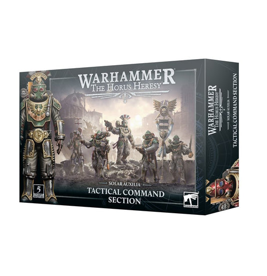 Horus Heresy Solar Auxilia Tactical Command Section PRE-ORDER RELEASE 6th APRIL 2024 - Chester Model Centre