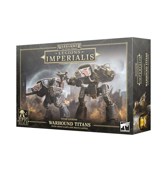 Legions Imperialis Titan Legions Warhound Scout Titans with Ursus Claws and Melta Lances PRE-ORDER RELEASE 13th APRIL 2024 - Chester Model Centre