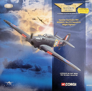Corgi Aviation Archive AA32002 Hawker Hurricane MkI W9349/E, No.213 Squadron - Chester Model Centre