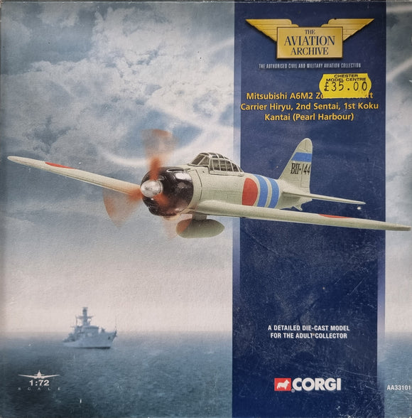 Corgi AA33101 Mitsubishi A6M2 Zero-Sen/Zeke. Pearl Harbour - Chester Model Centre