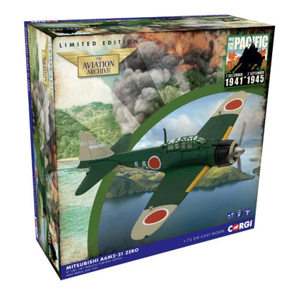 CORGI Aviation Archive - Limited Edition AA33110 Mitsubishi A6M2-21 Zero