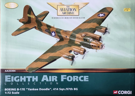 Corgi AA33304 1:72 Scale AA33304 Boeing B-17E Flying Fortress USAAF 97th BG, 414th BS, Yankee Doodle, RAF Grafton Underwood, England, September 1942 - Chester Model Centre