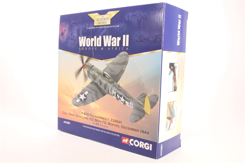 Corgi Aviation Archive AA33801 P-47D Thunderbolt 226641 Col. Dave Schilling, CO 56th FG, Boxted, December, 1944 - Chester Model Centre