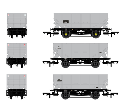 ACCURASCALE (ACC2533) BR HOPPER 21T Triple Pack B - BR Freight Grey - Chester Model Centre