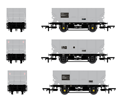 ACCURASCALE (ACC2537) BR HOPPER HOP21 Triple Pack D - BR Freight Grey - Chester Model Centre