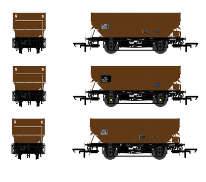 ACCURASCALE (ACC2543) BR HOPPER HTV Triple Pack J - BR Bauxite - Chester Model Centre